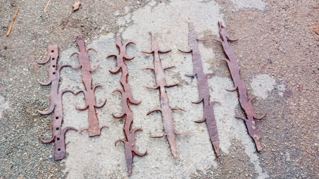 Selection Of Wrought Iron Tusks; Cat Guts From The 17th To The 19th Century-photo-2