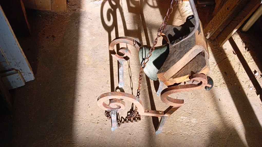 Brass Bell And Wrought Iron Gallows-photo-3