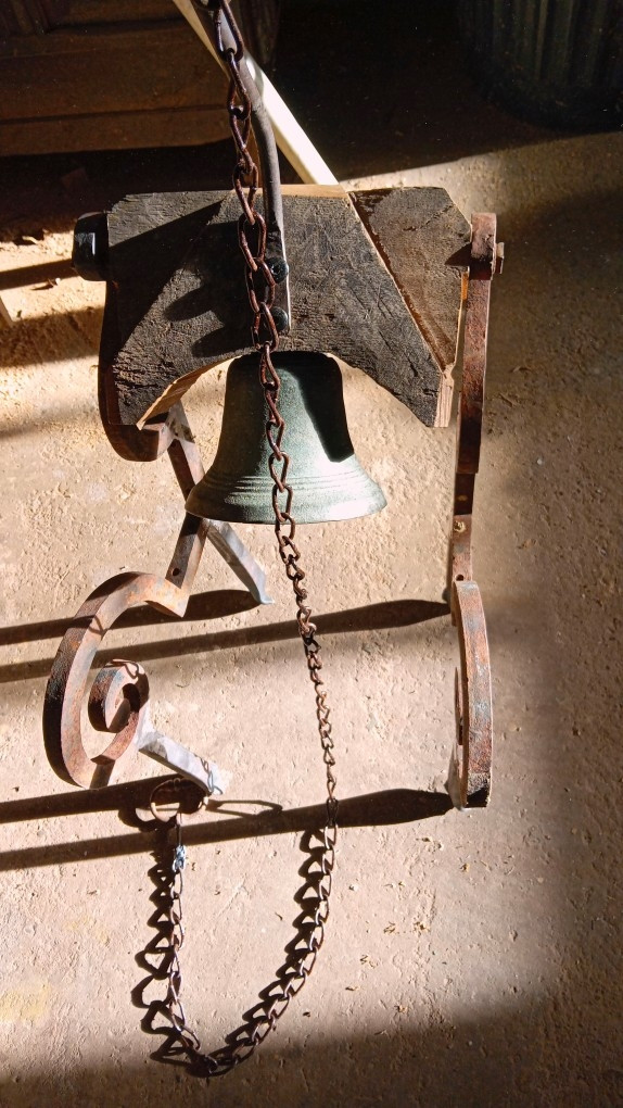 Brass Bell And Wrought Iron Gallows
