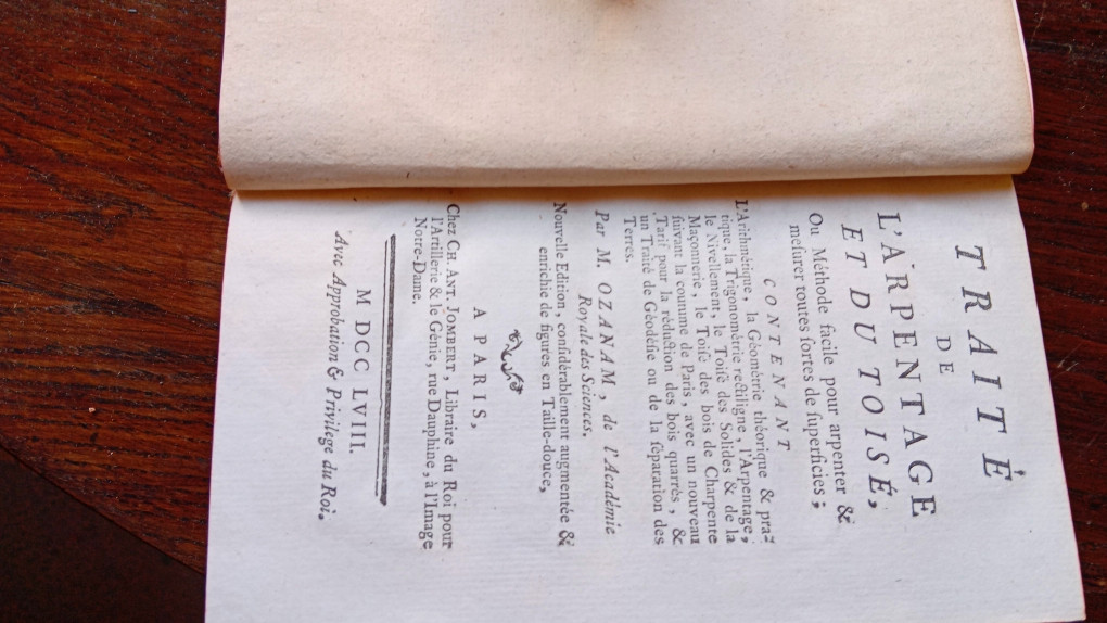 traité du toisé et de l arpentage edition 1758