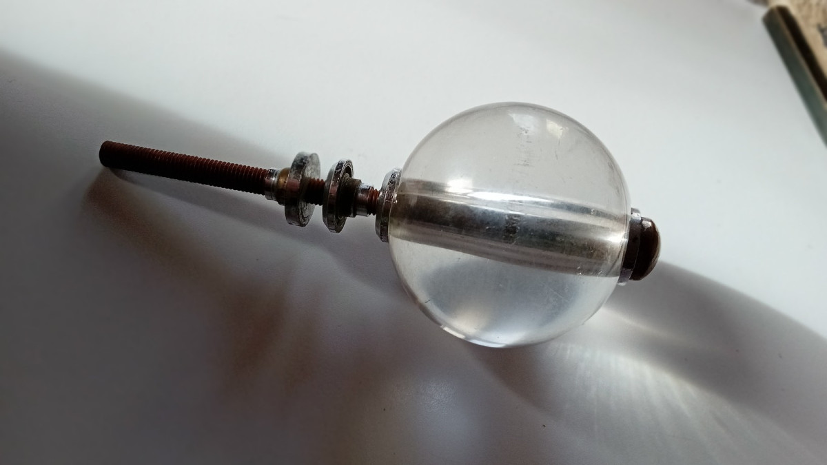 boule d'escalier cristal  des année 50