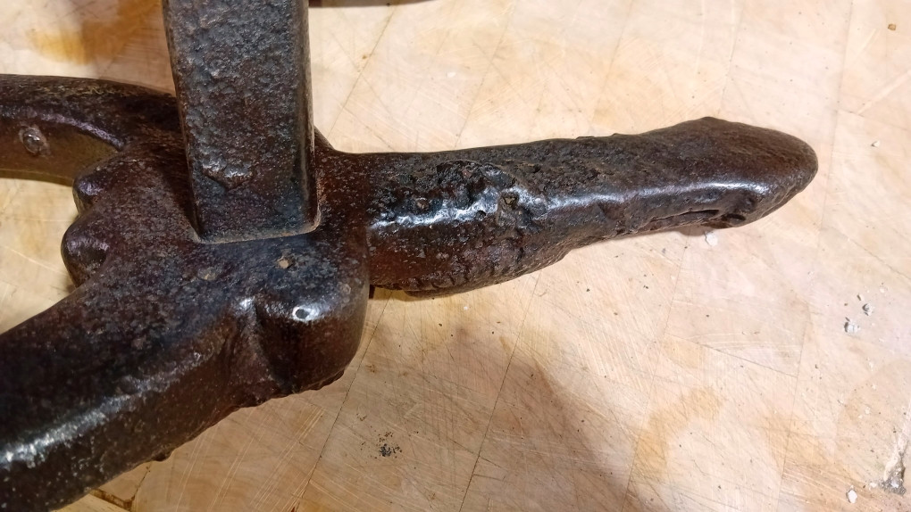 rare paire de chenets haute epoque en fonte, landiers debut 17 eme-photo-5