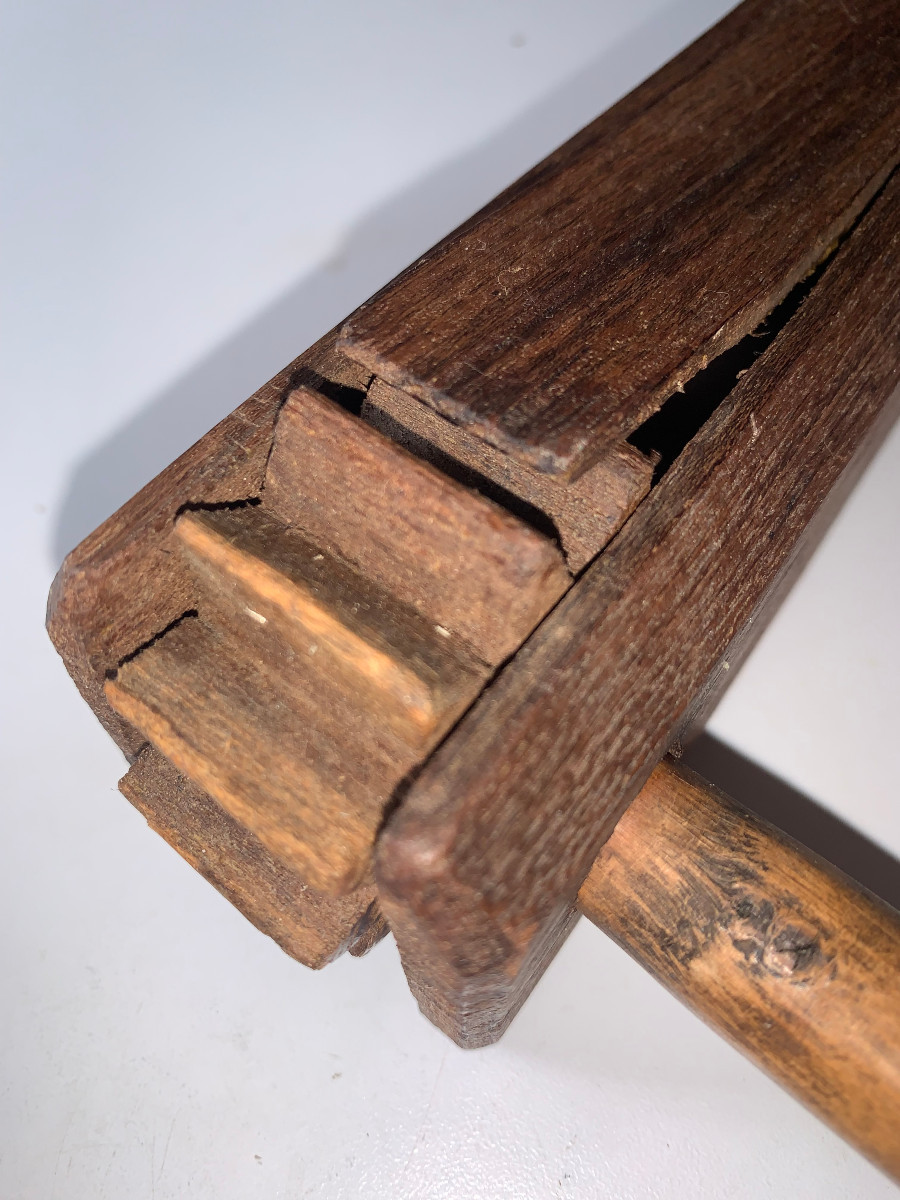 19th Century Mulberry Wood Rattle