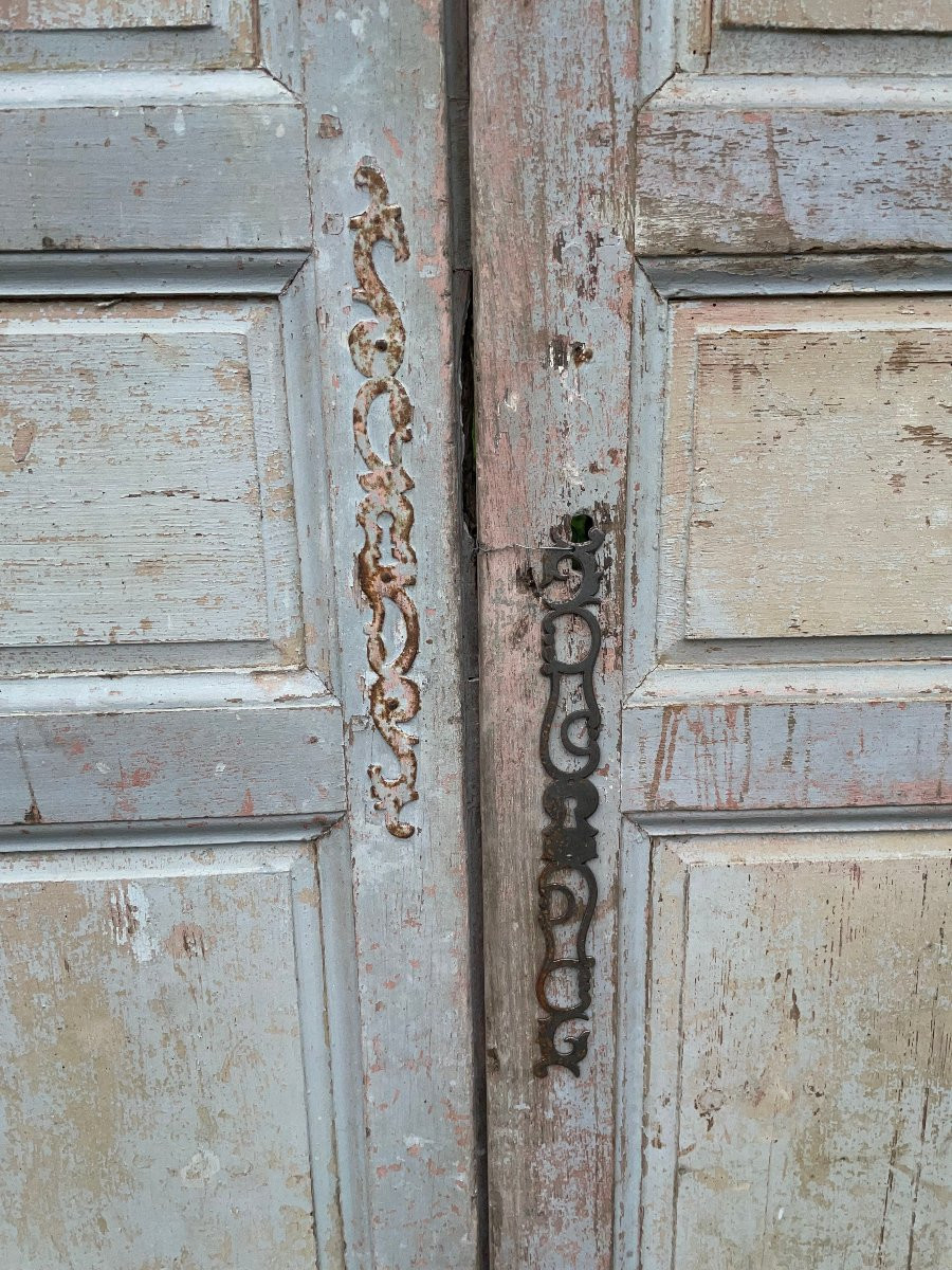 Lot de portes anciennes en sapin -photo-2