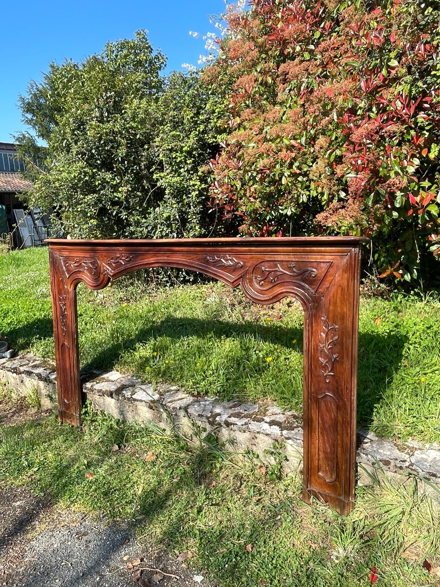 Paire de Cheminée en bois 18e siècle-photo-4