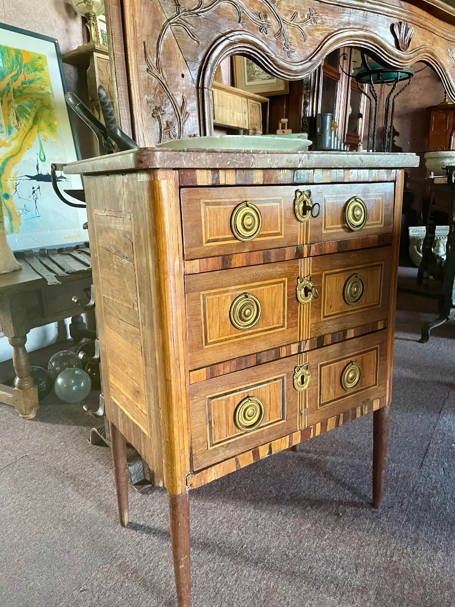 Charmante commode de maîtrise XVIIIe siècle - à restaurer-photo-2