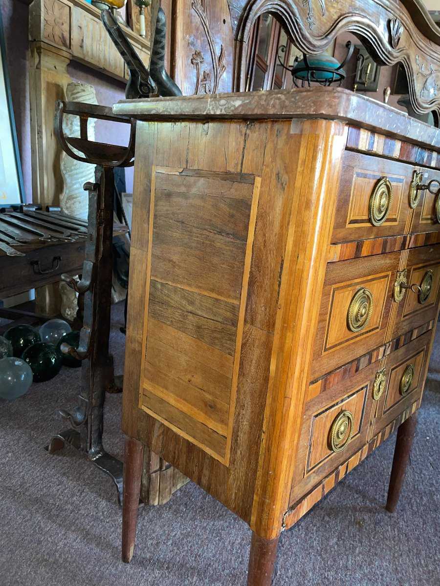 Charmante commode de maîtrise XVIIIe siècle - à restaurer-photo-4