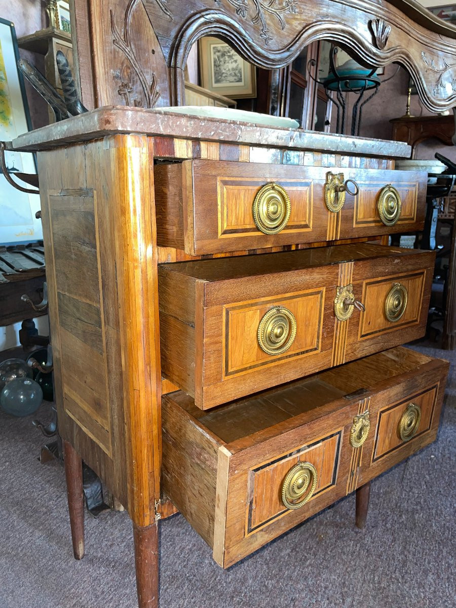 Charmante commode de maîtrise XVIIIe siècle - à restaurer-photo-8