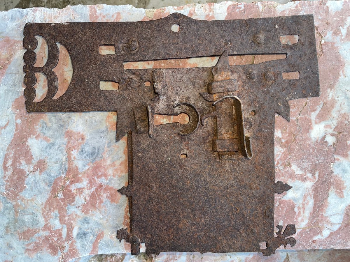 Hasp Lock Face XVIth Century-photo-4