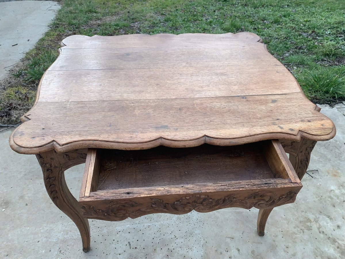 Small Louis XV Rocaille Table-photo-3