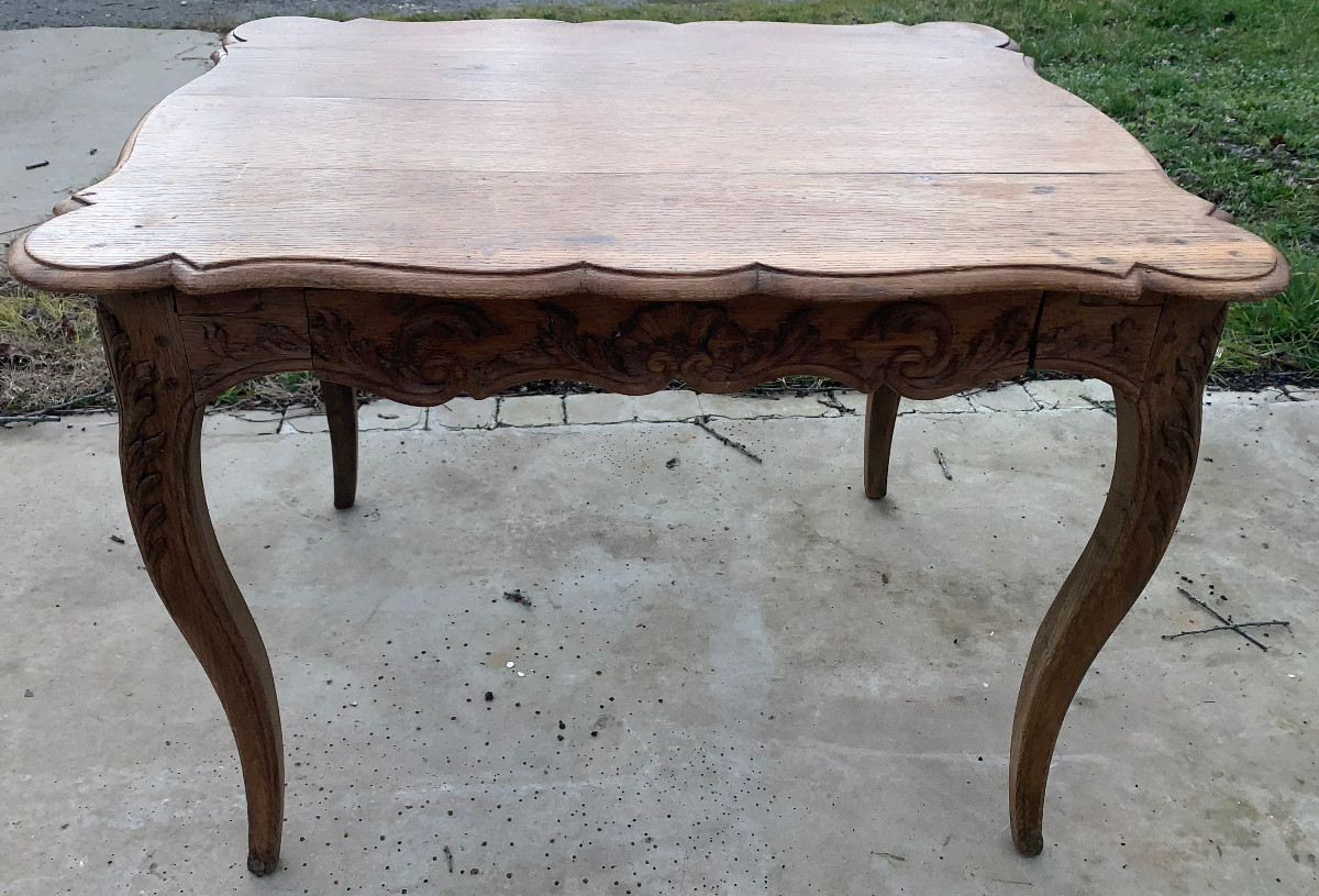 Small Louis XV Rocaille Table-photo-1