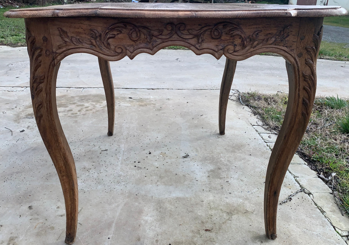 Small Louis XV Rocaille Table-photo-2