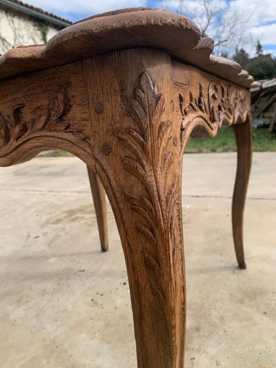 Small Louis XV Rocaille Table-photo-4