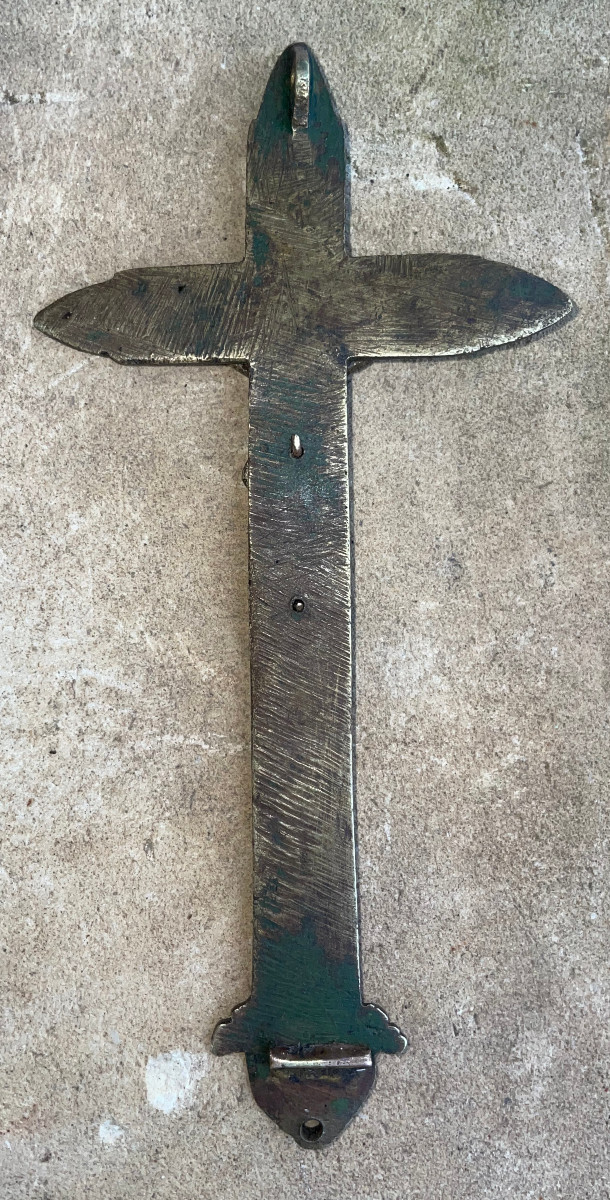 Neo-gothic Wall Crucifix 19th Century-photo-1
