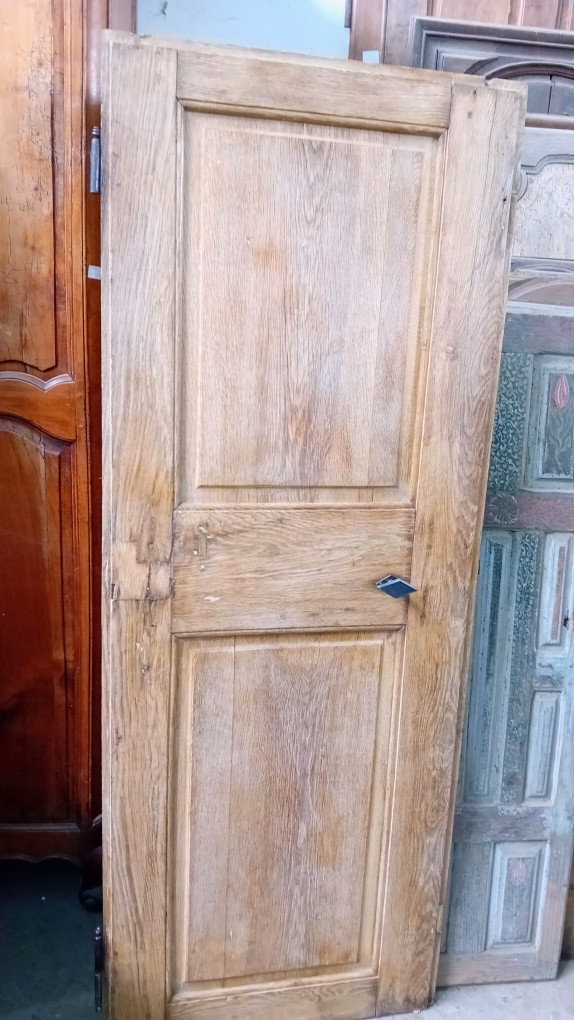 petite porte de communication en chêne, 17 eme siecle, d'epoque -photo-2
