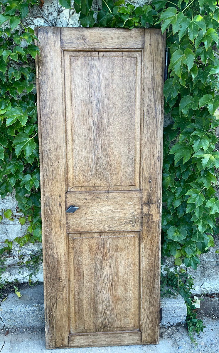 Small Oak Communicating Door, 17th Century, Early 19th Century-photo-2