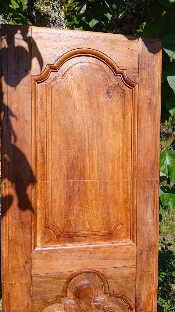 tete de lit, porte louis xiv en noyer 18 eme , regence-photo-3