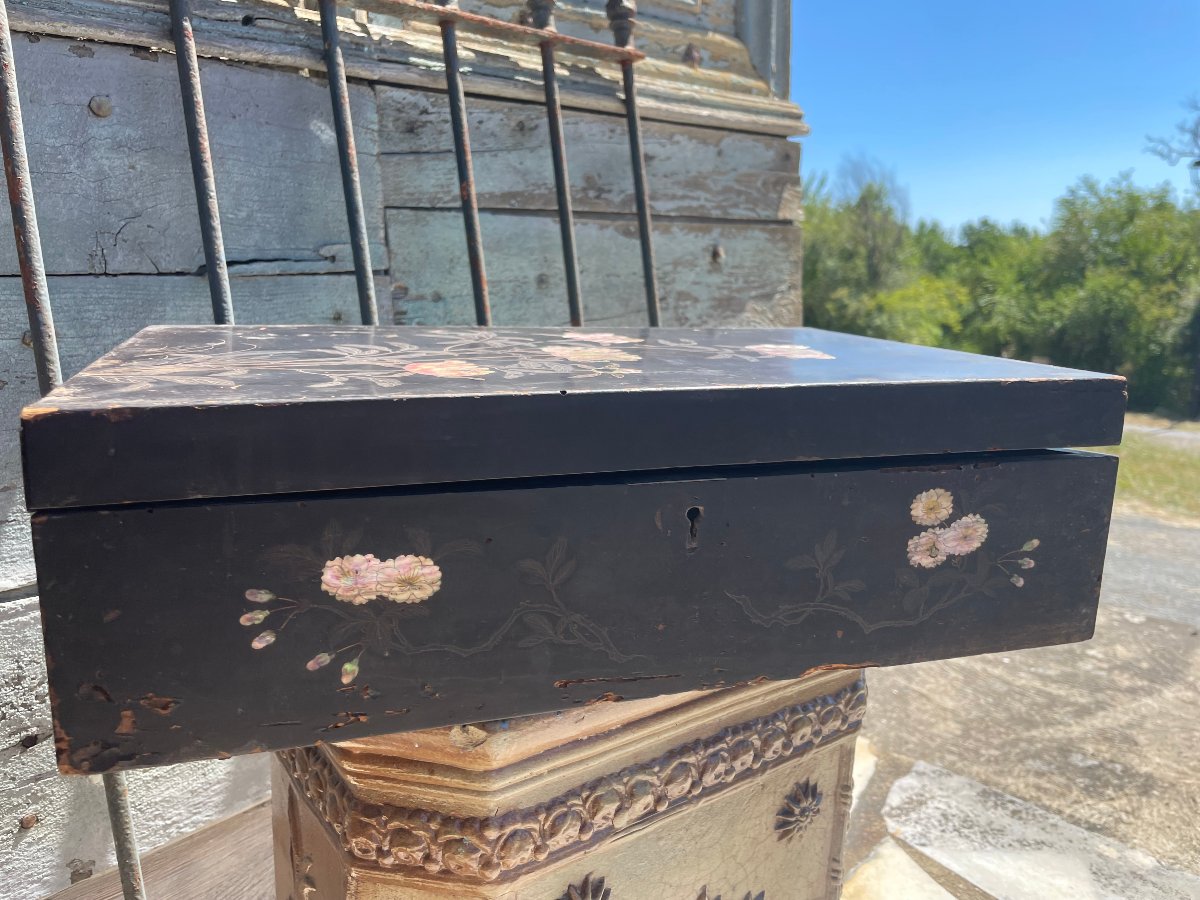 Coffret de lettré chinois XIX e siècle-photo-4