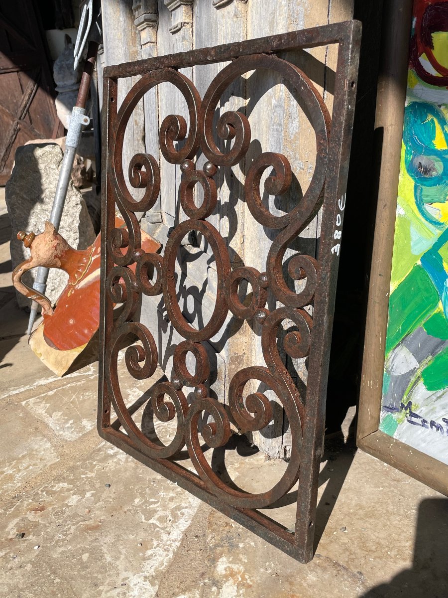 19th-century Wrought-iron Ornament For A Balustrade Or Window Sill-photo-2