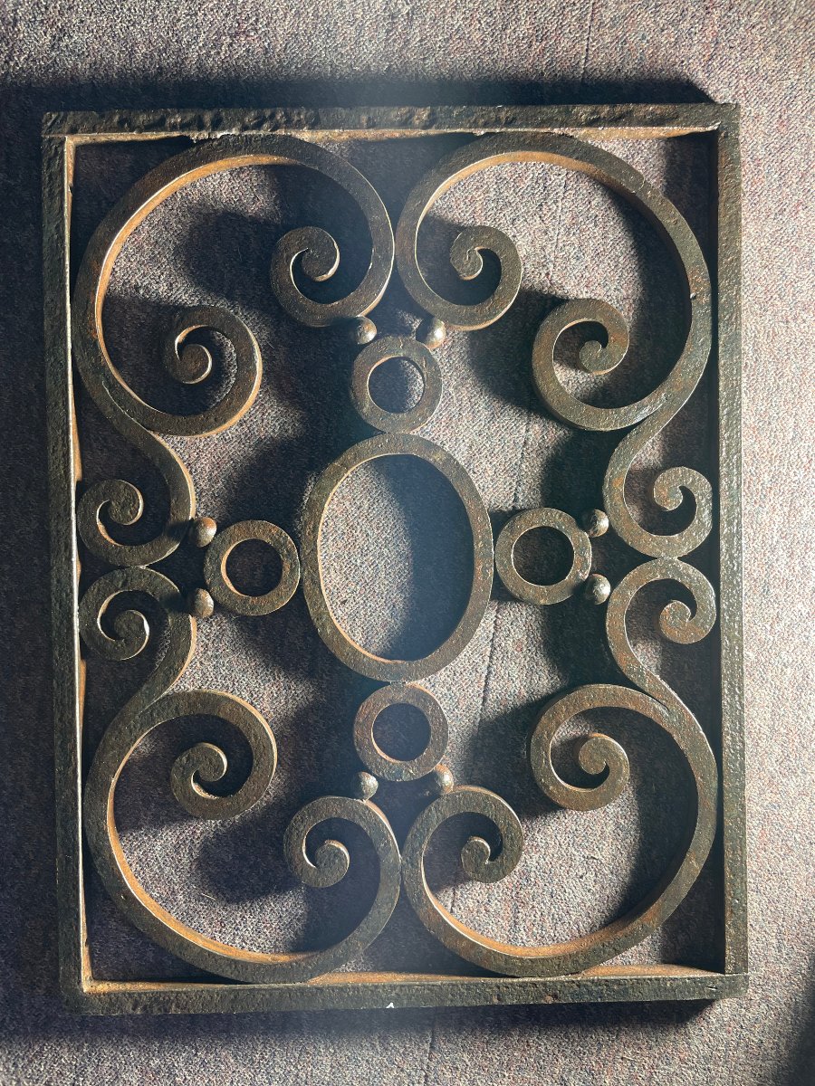 19th-century Wrought-iron Ornament For A Balustrade Or Window Sill-photo-3