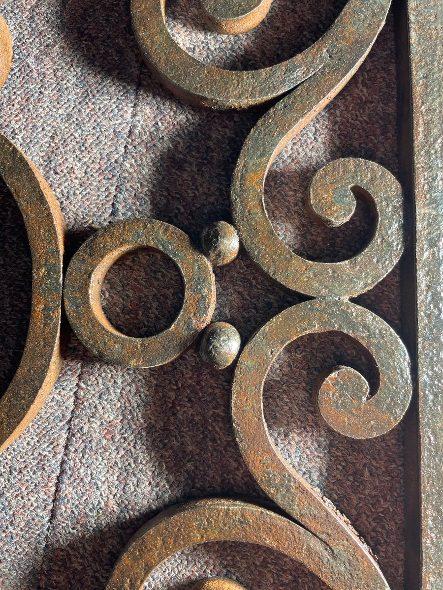 19th-century Wrought-iron Ornament For A Balustrade Or Window Sill-photo-4