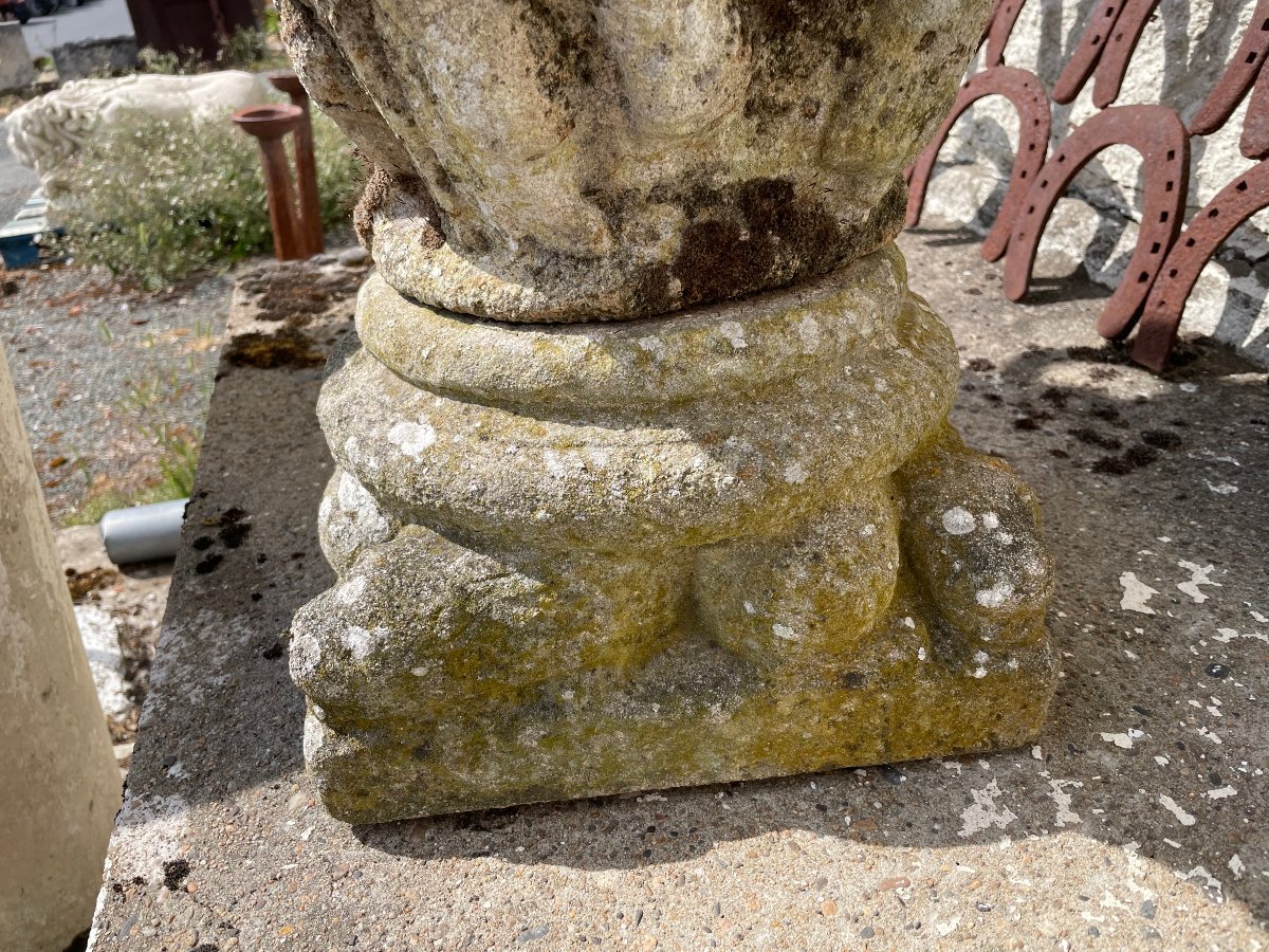20th-century Reconstituted Stone Planter-photo-3
