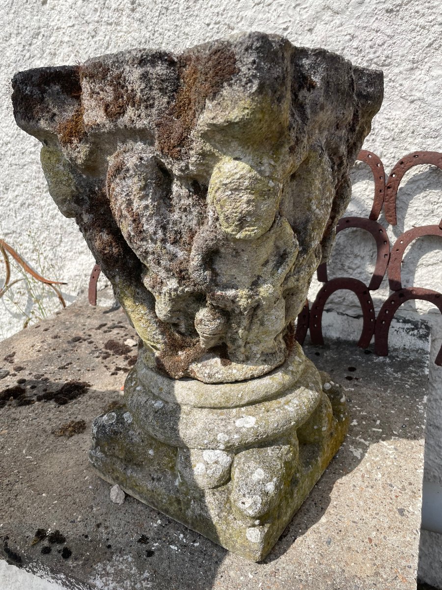 20th-century Reconstituted Stone Planter