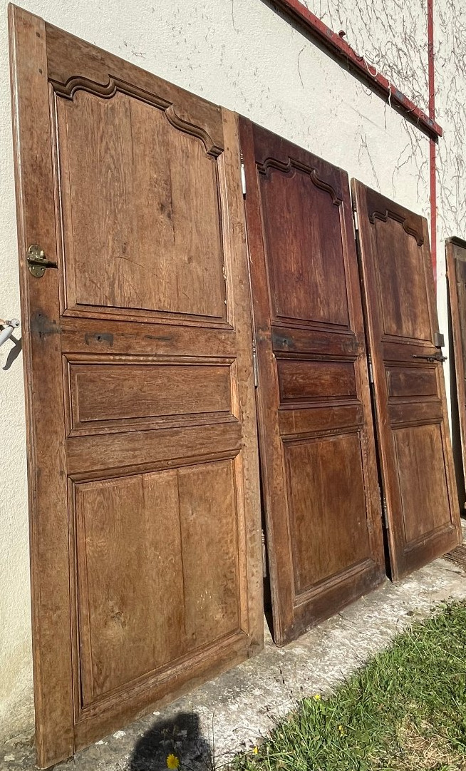 Set Of Three 19th-century Double-sided Doors -photo-2
