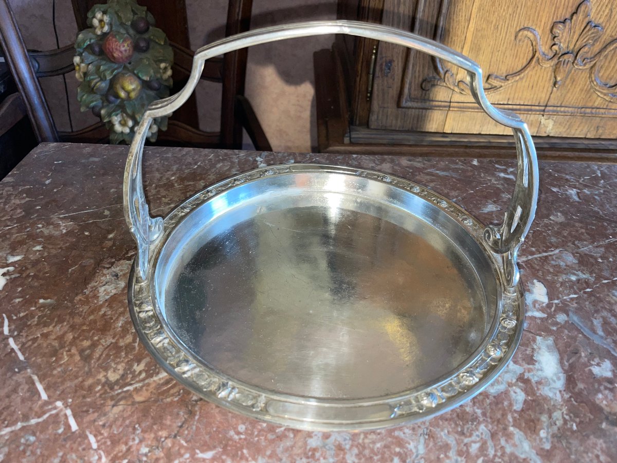 Silver-plated Art Deco Tray With "orfèvrerie d'Art" Hallmark