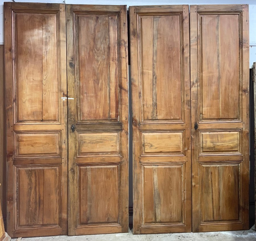 Pair Of 18th-century Cherry Wood Doors 