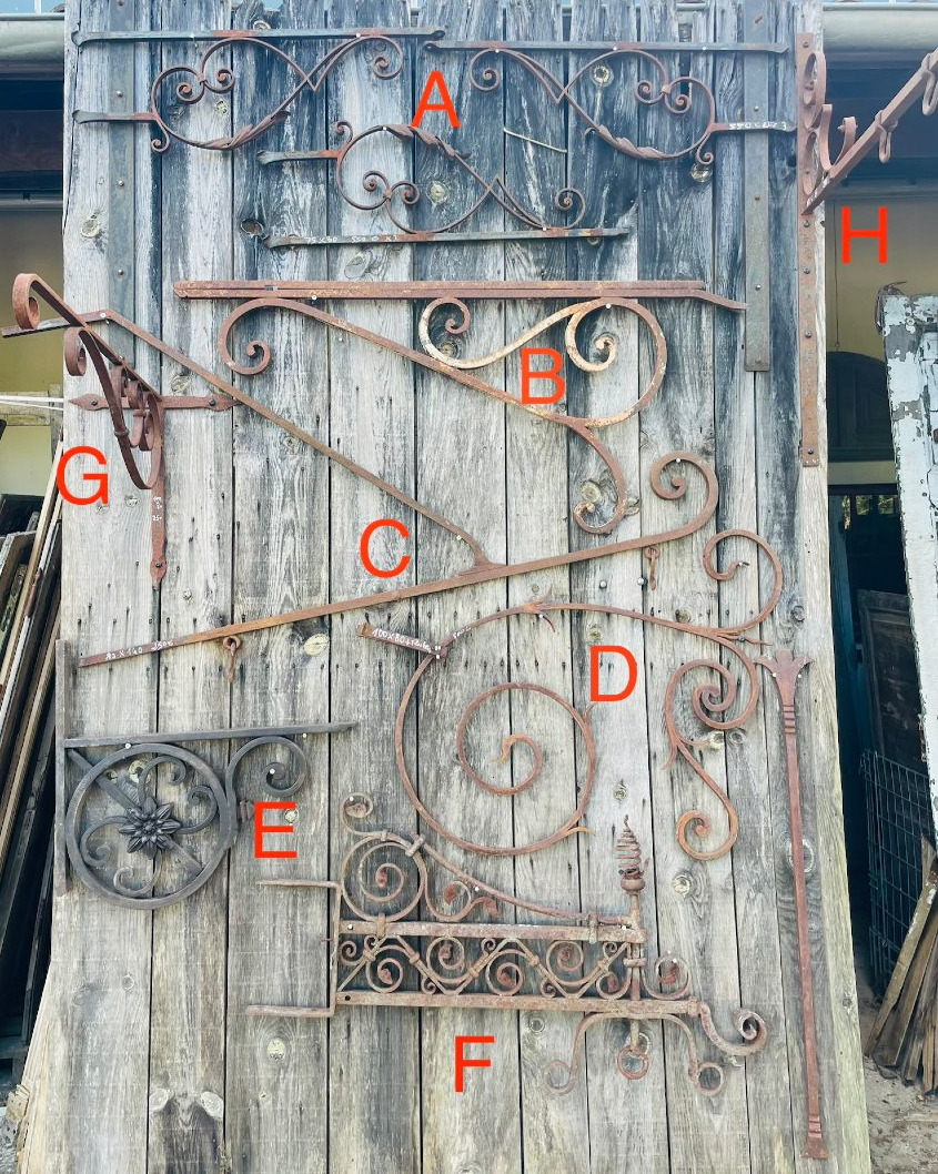 Set Of Wrought-iron Wall Sconces-photo-2