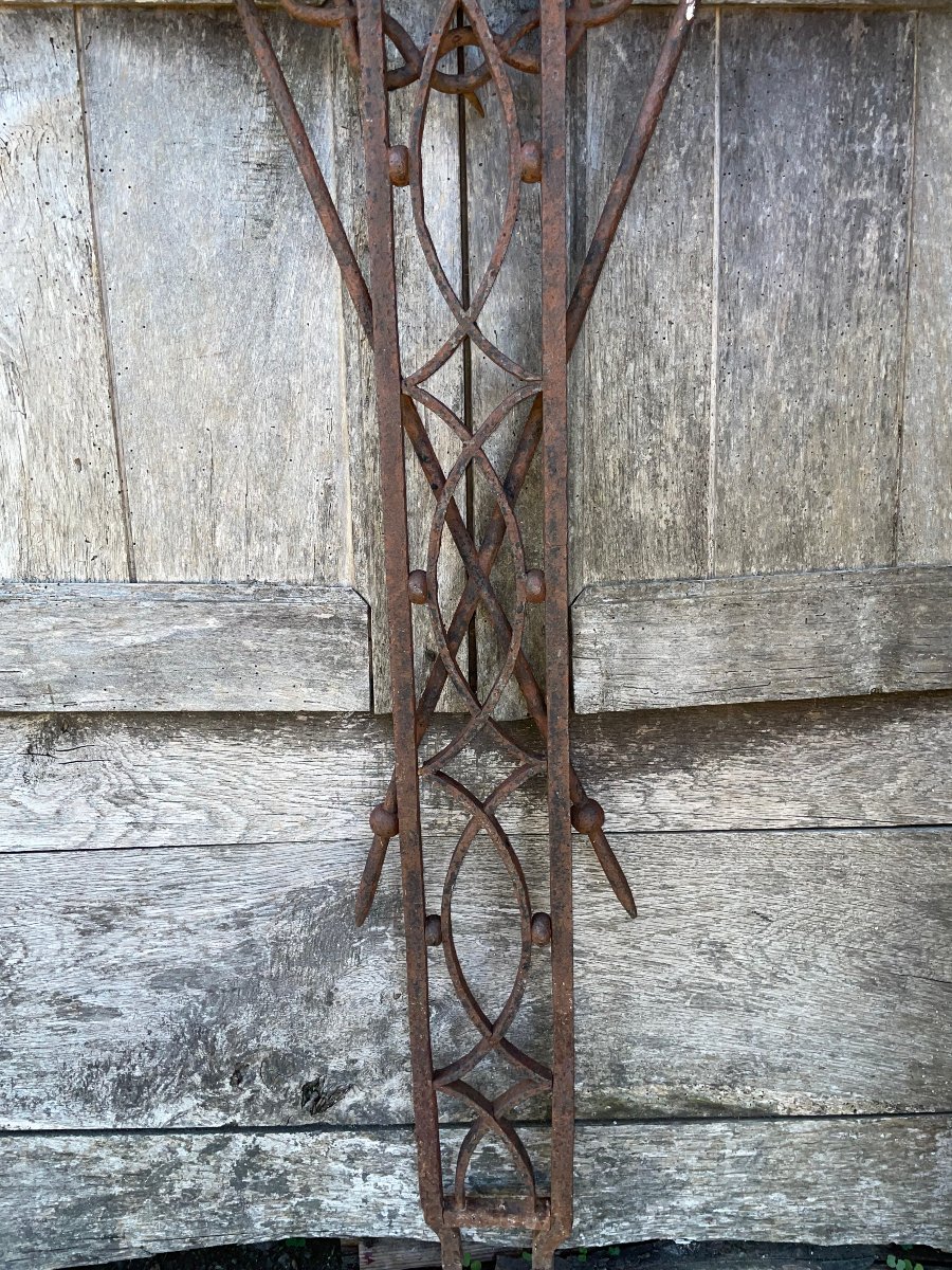 Croix ancienne en fer forgé-photo-3