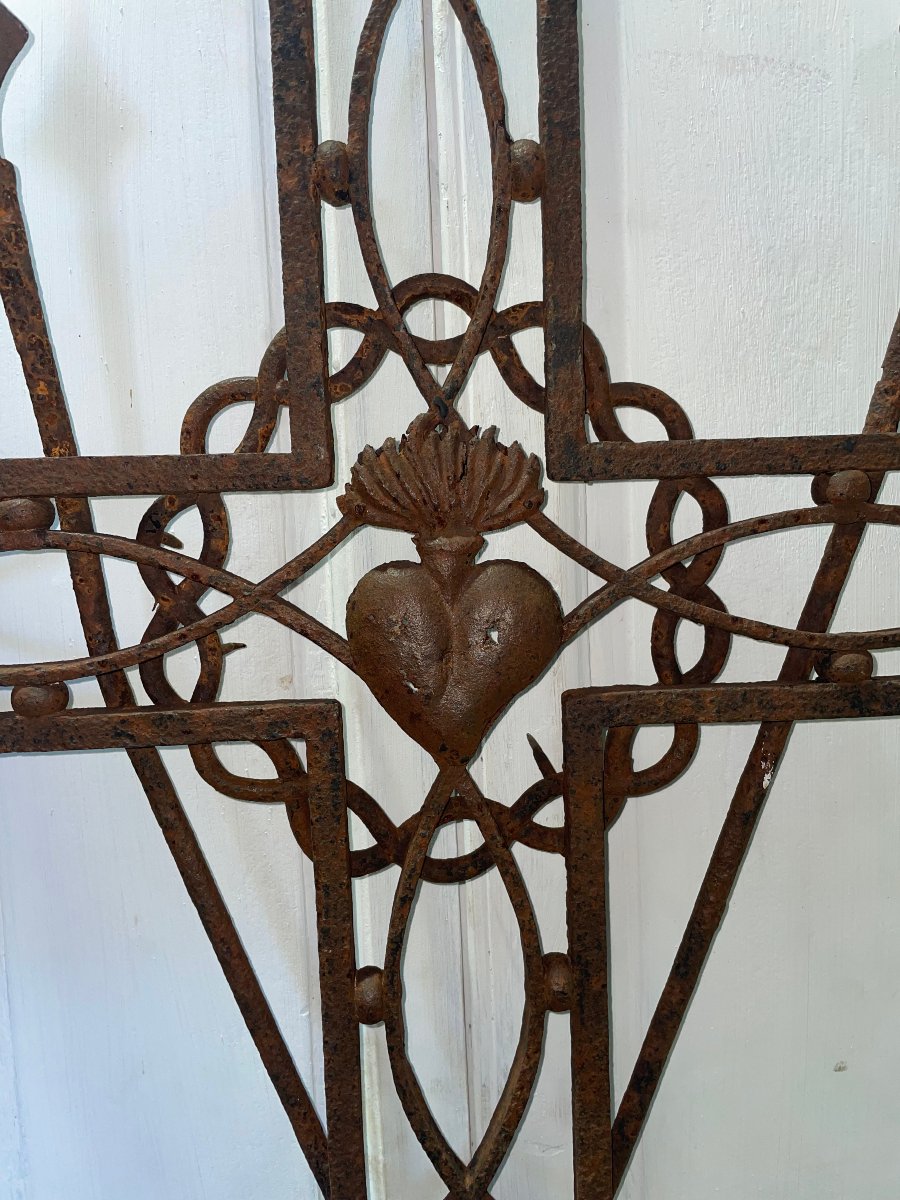 Antique Wrought-iron Cross-photo-2
