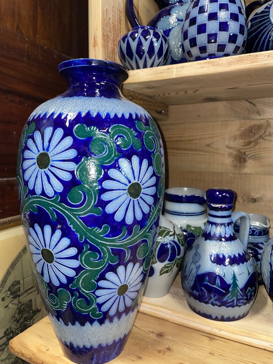 importante   Collection  de  Grès  d'Alsace 19 eme  -  20 eme poterie soufflenheim-photo-3