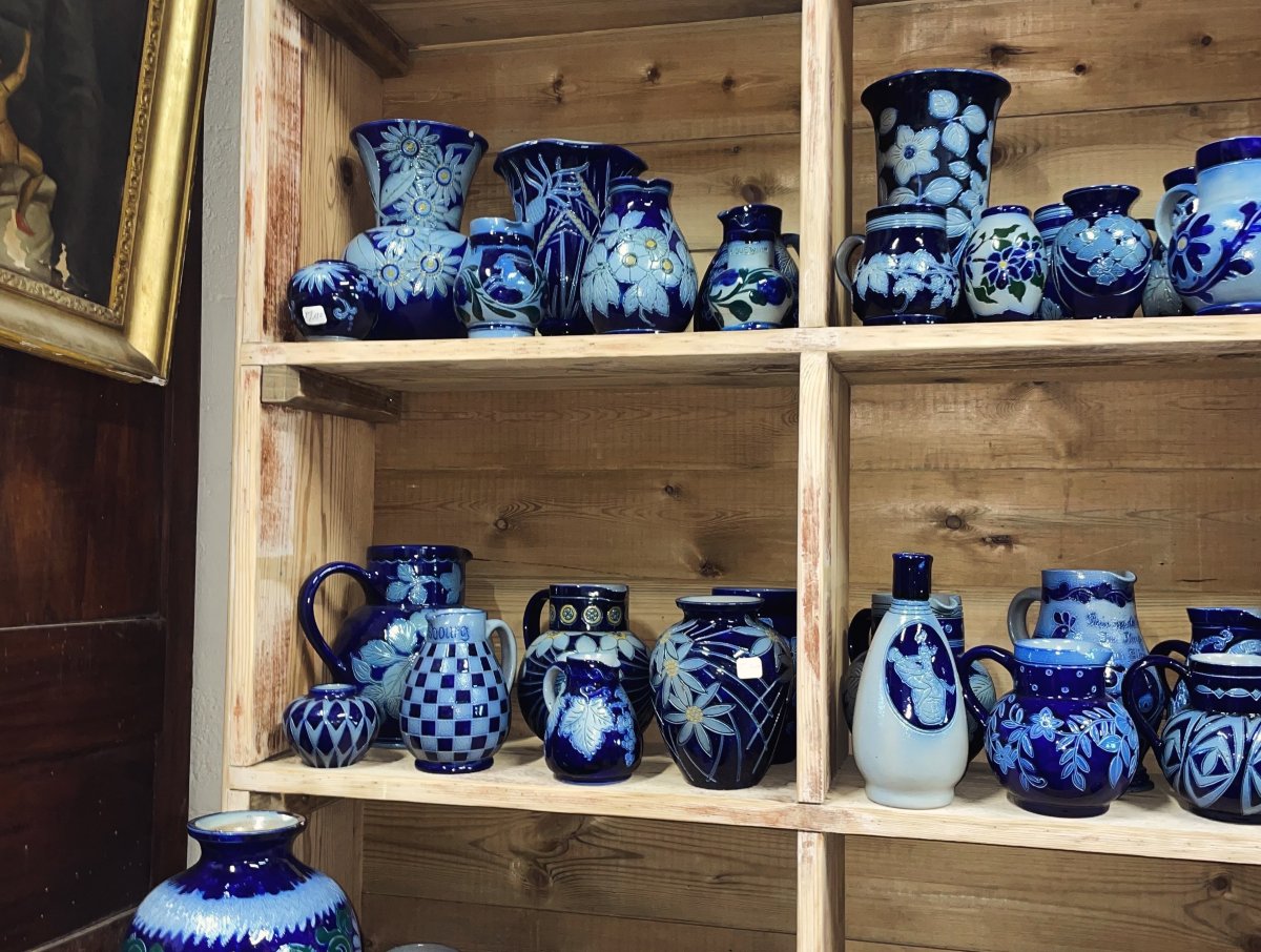 importante   Collection  de  Grès  d'Alsace 19 eme  -  20 eme poterie soufflenheim-photo-1