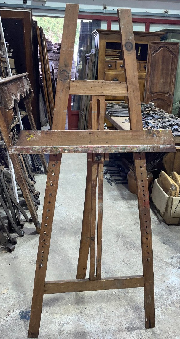 Antique Easel From The 20th Century-photo-2