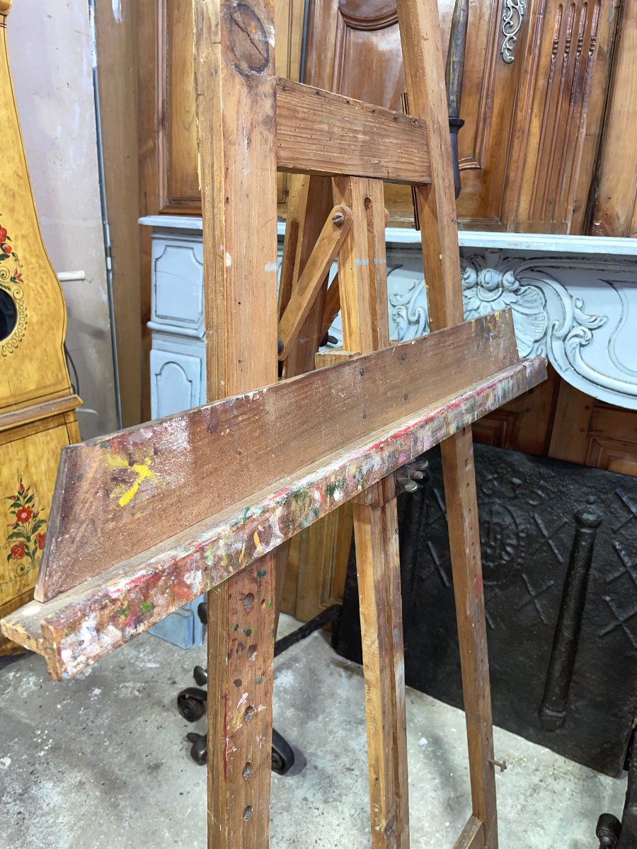 Antique Easel From The 20th Century-photo-4
