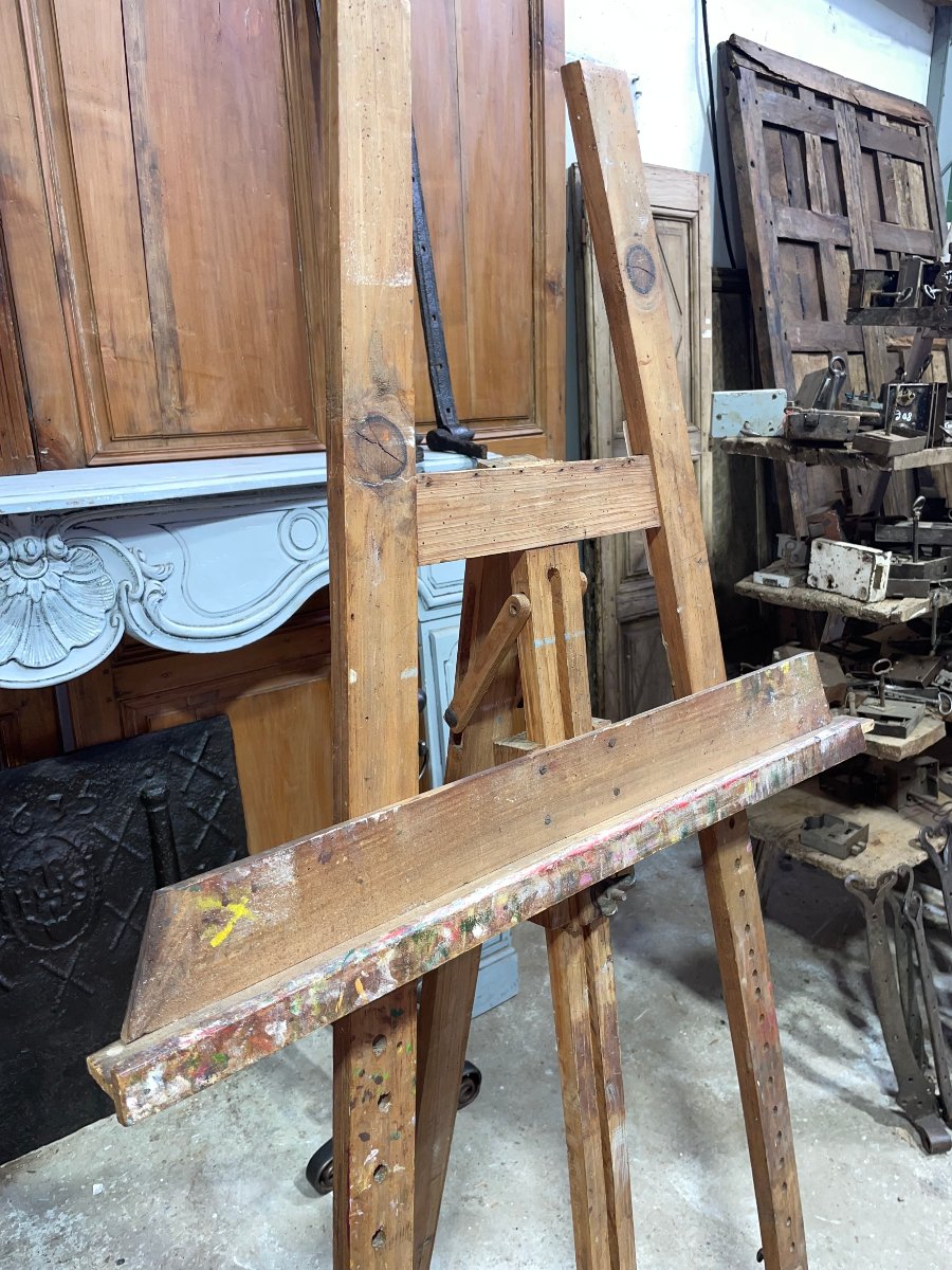Antique Easel From The 20th Century-photo-2