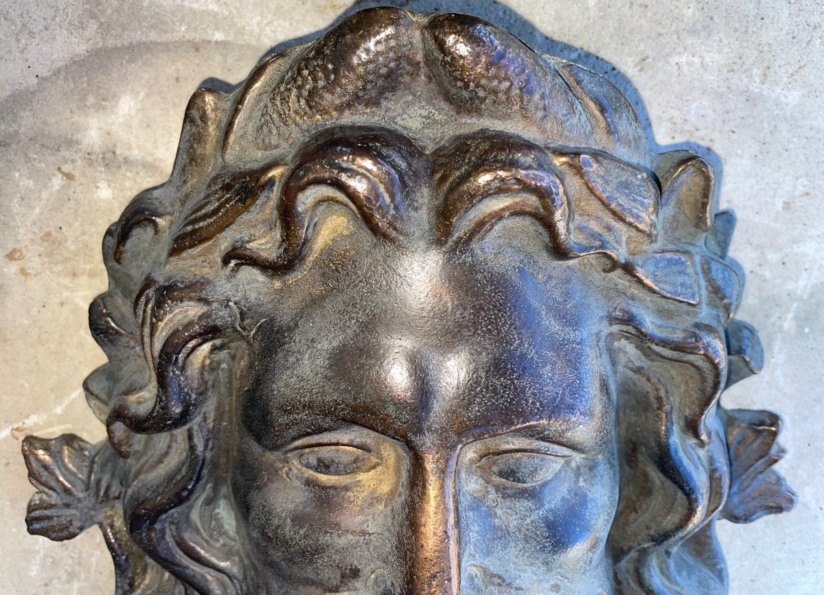 Bronze Mask, Spout, Or Fountain Spout-photo-3