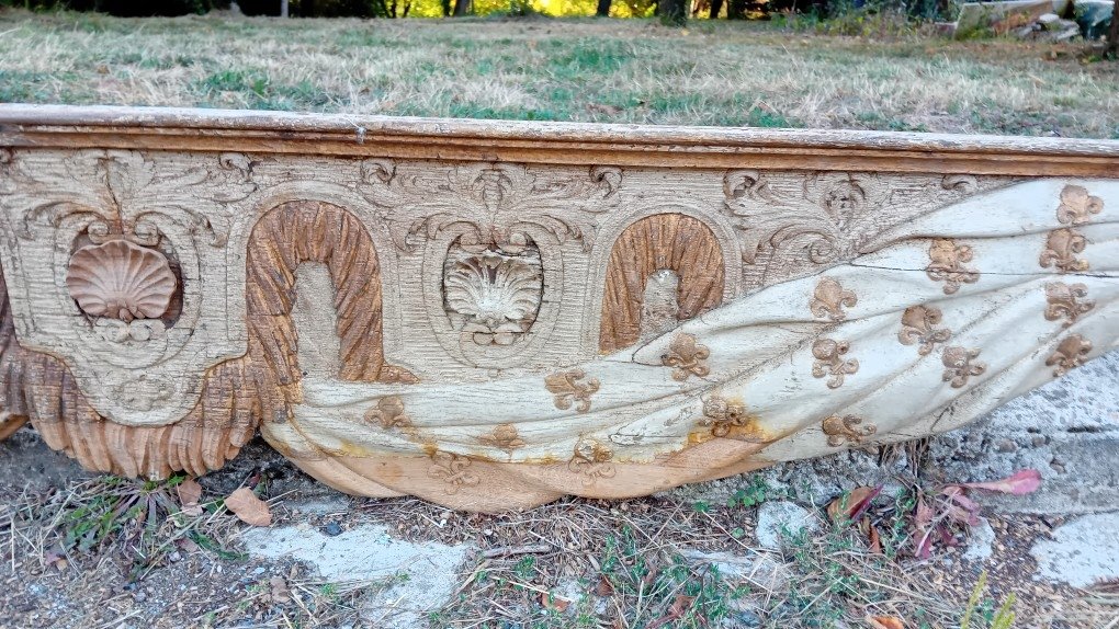 Rare Restored Oak Canopy Bed, 2.80 M-photo-4