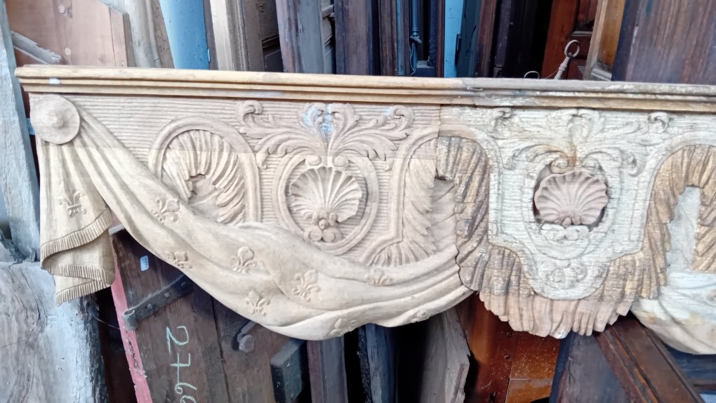 Rare Restored Oak Canopy Bed, 2.80 M-photo-6