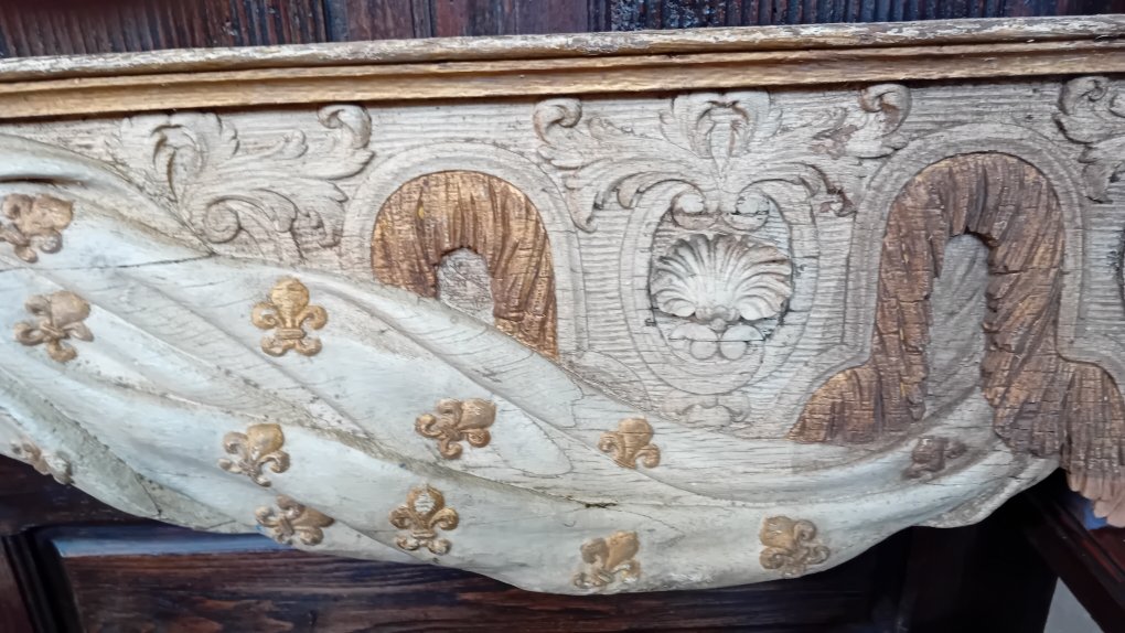Rare Restored Oak Canopy Bed, 2.80 M-photo-7