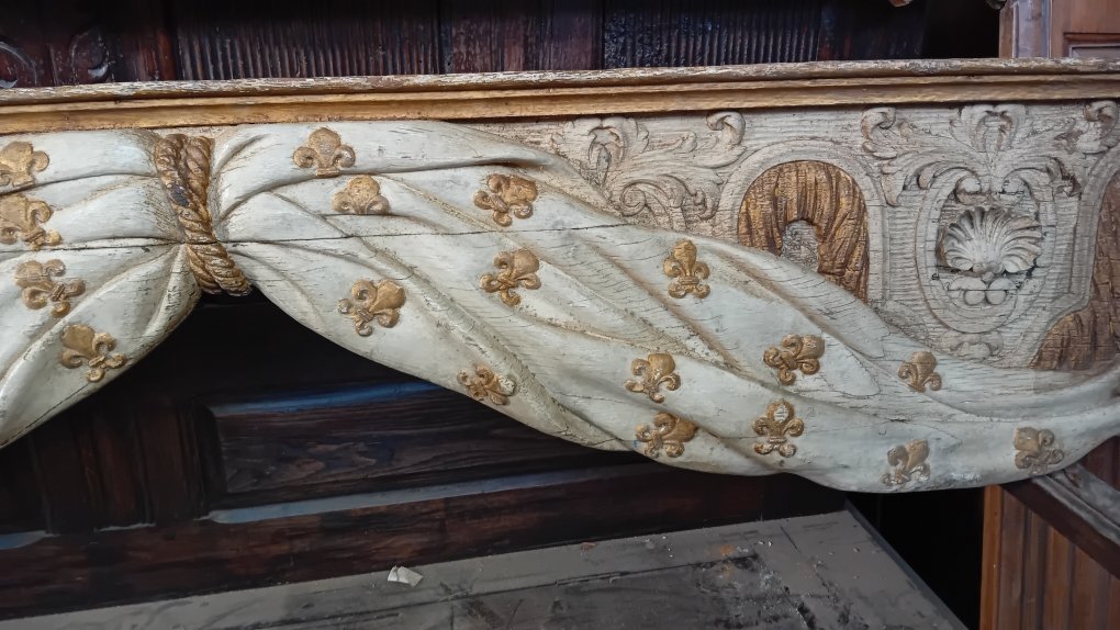 Rare Restored Oak Canopy Bed, 2.80 M-photo-3