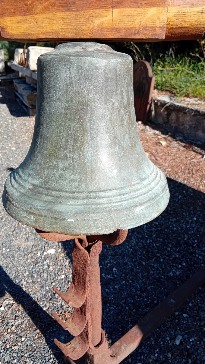 grande cloche sur son  mouton  du 19 eme siecle-photo-2