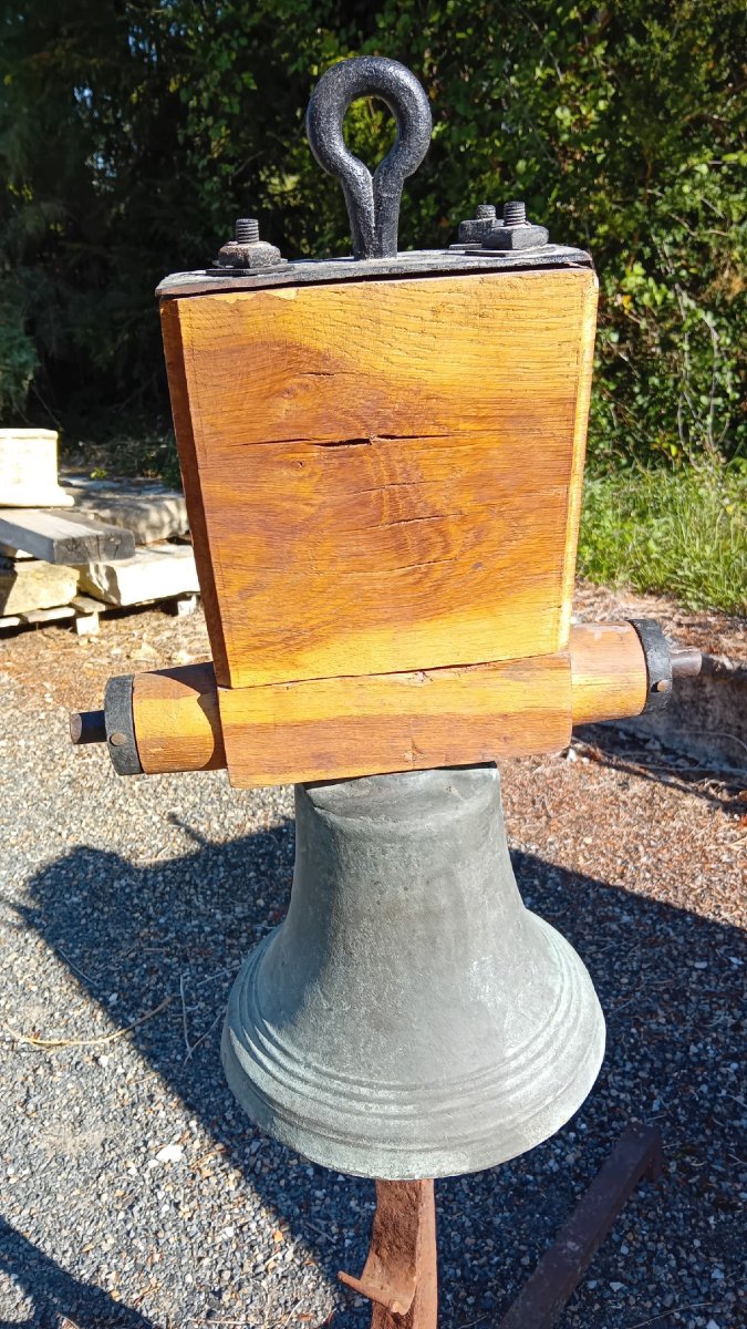 grande cloche sur son  mouton  du 19 eme siecle-photo-3