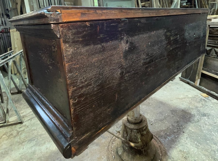 16th-century Italian Walnut Chest, Florentine Cassone-photo-4