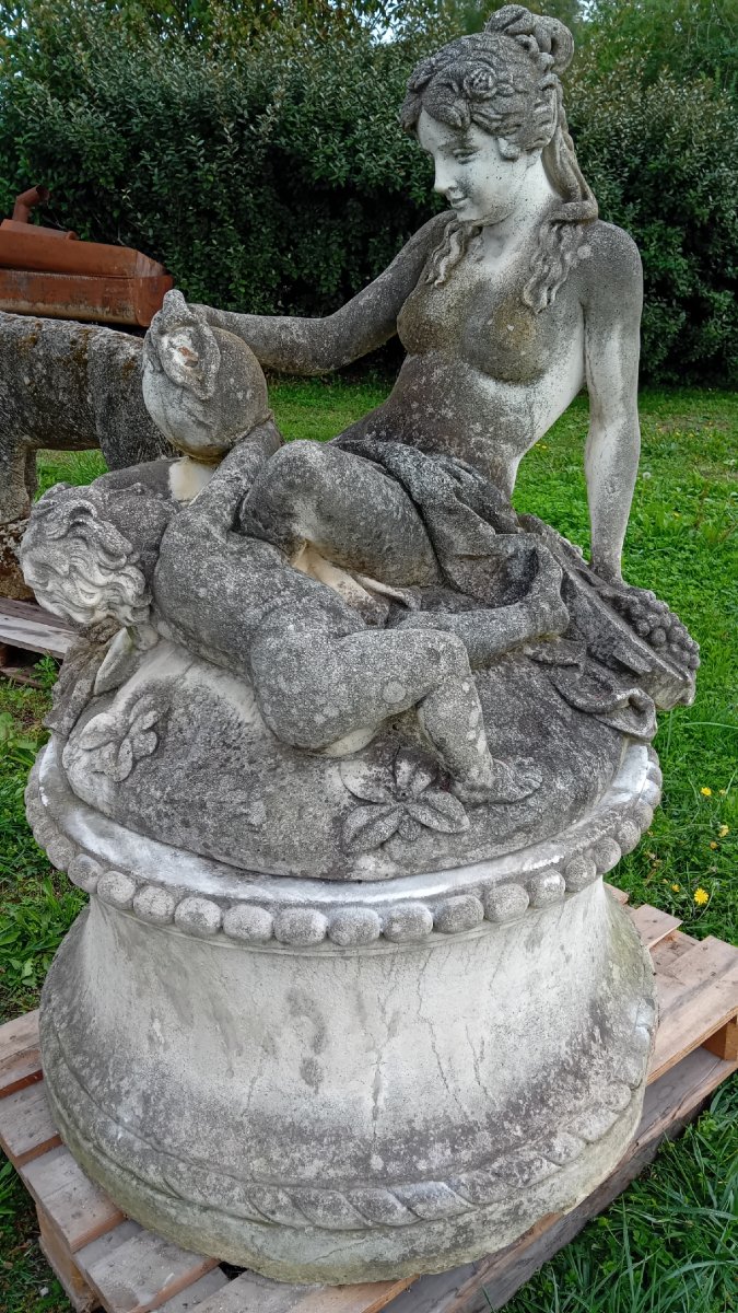 Reconstituted Stone Garden Fountain-photo-3
