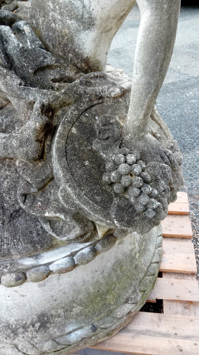 Reconstituted Stone Garden Fountain-photo-5