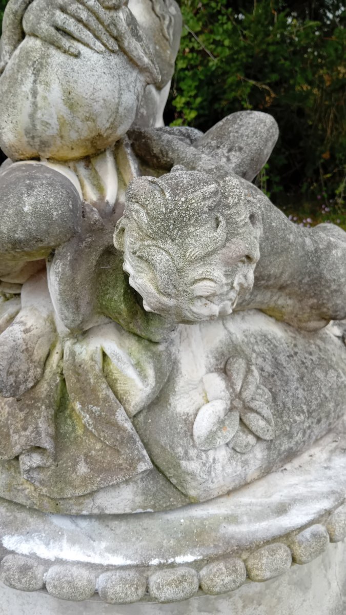 Reconstituted Stone Garden Fountain-photo-6
