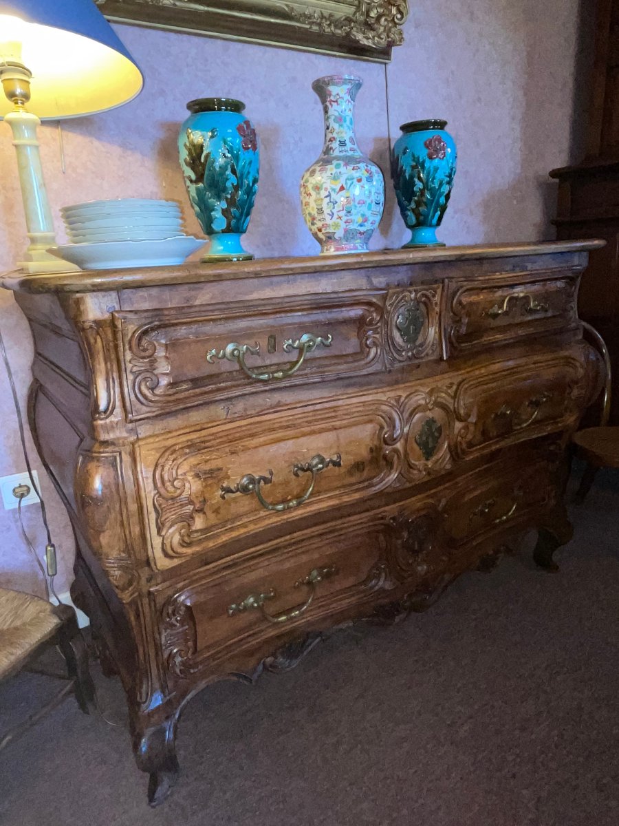 Early 18th-century Regency Chest Of Drawers In Walnut-photo-2
